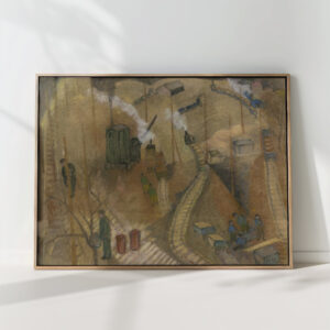 construction site of ig farben ca 1928 1930 pauline kowarzik high quality print