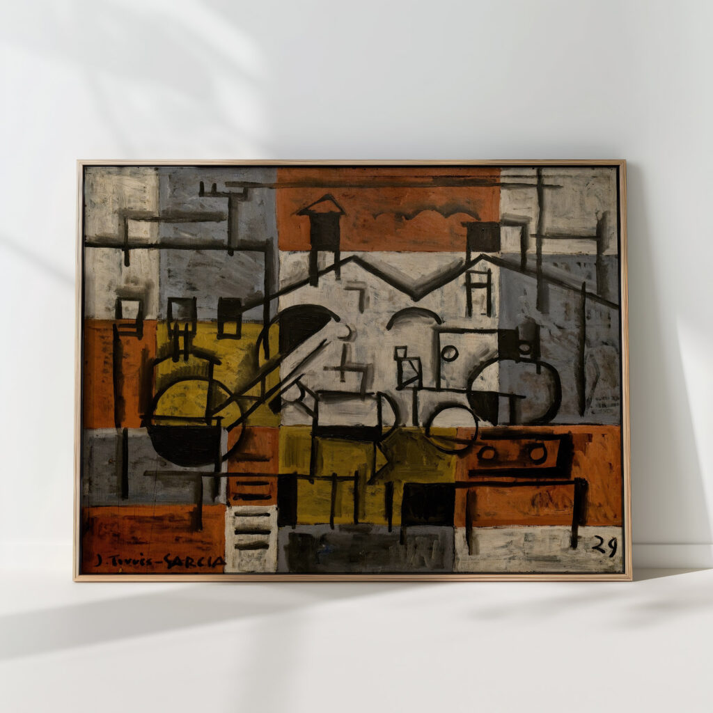 constructive painting 1929 2 joaquin torres garcia high quality print