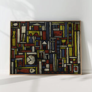 constructive with five tones 1943 joaquin torres garcia high quality print