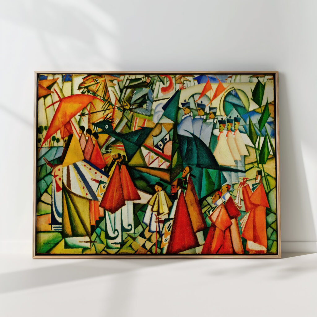 corpus christi procession 1913 amadeo de souza cardoso high quality print