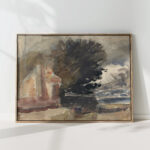 cottage under a tree hercules brabazon brabazon high quality print