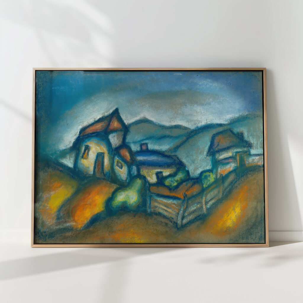 cottages 1924 1927 konstantin bauer high quality print