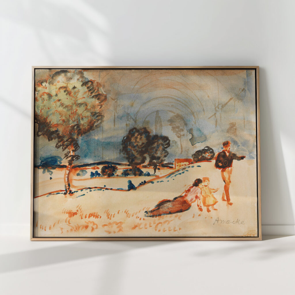 country outing 1910 august macke high quality print