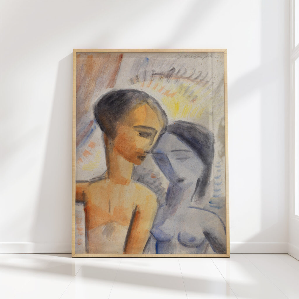 couple 1921 dorothea maetzel johannsen high quality print