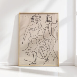 couple dancing 1911 ernst ludwig kirchner high quality print