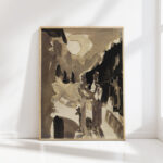 couple in moonlight in front of a house ca 1928 ernst ludwig kirchner high quality print