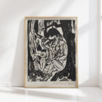 couple in the forest 1925 hermann scherer high quality print