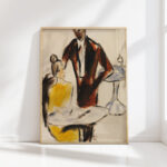 couple scene in cafe 1912 christian rohlfs high quality print