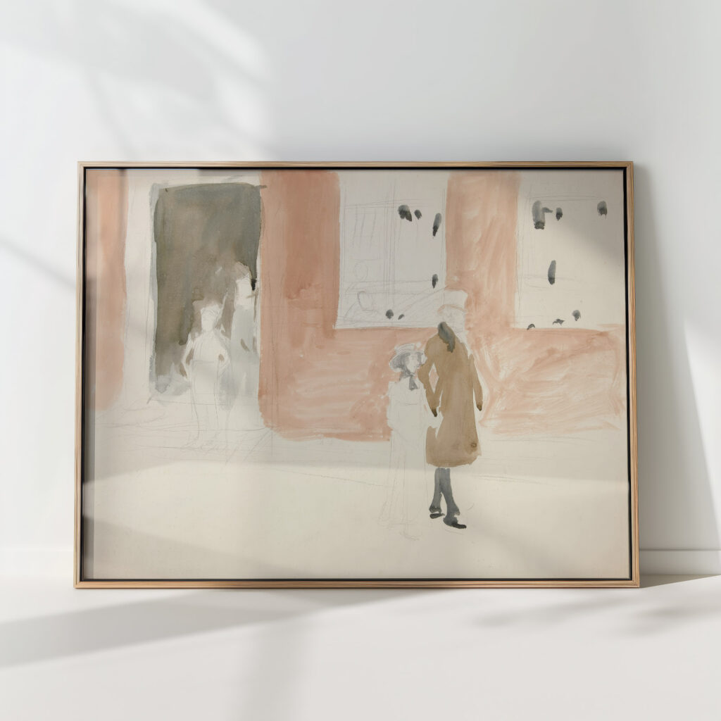 couple taking a stroll edwin austin abbey high quality print