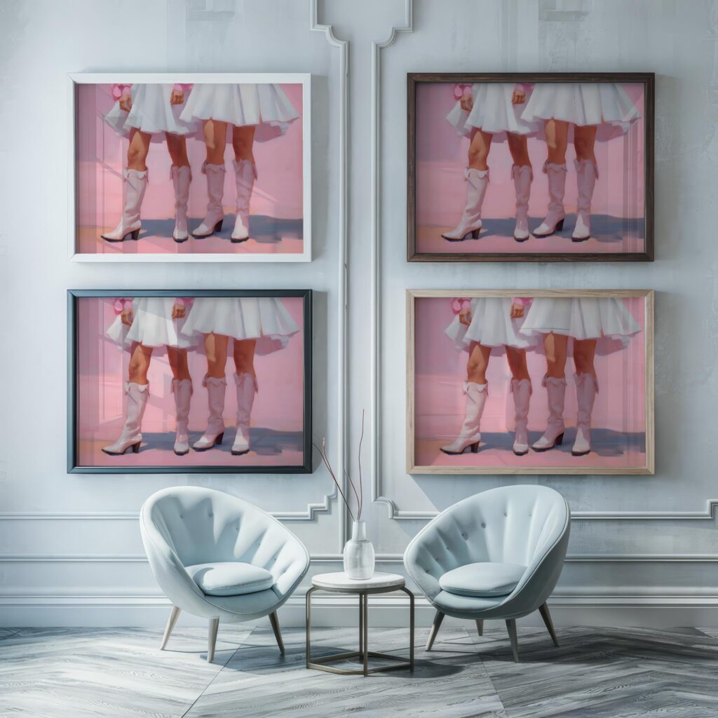 cowgirl 0003 3x4 framed posters mockup