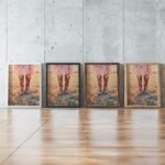 cowgirl 0005 3x4 framed posters mockup