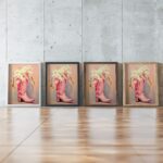 cowgirl 0014 3x4 framed posters mockup