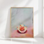 cowgirl hat print preppy wall art