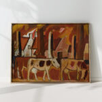 cows at the way to the barn 1930 33 gustave de smet high quality print