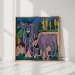 cows in autumn 1924 1926 ernst ludwig kirchner high quality print
