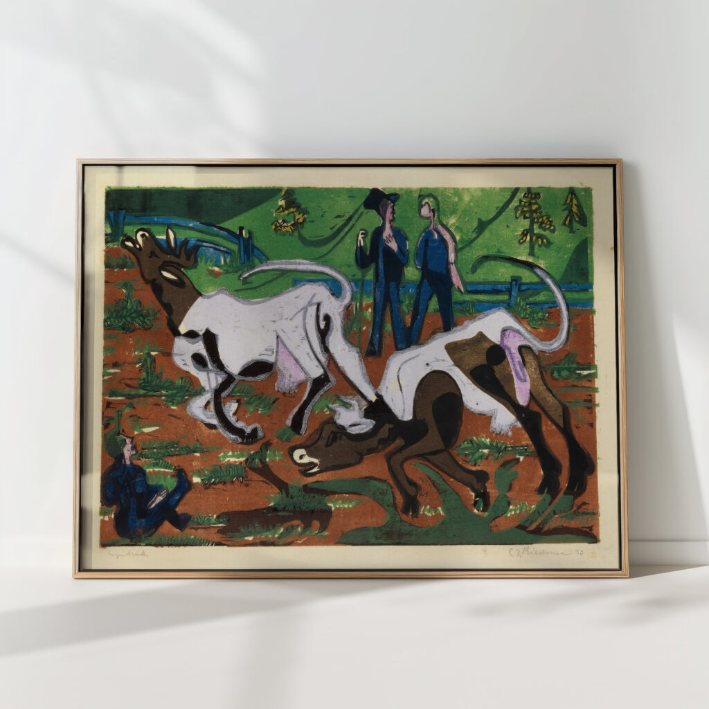 cows in spring 1933 ernst ludwig kirchner high quality print
