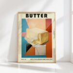 creative butter block artistic exhibition print
