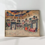 crimson room in the palace at podhorce 1 1940 ivan ivanec high quality print