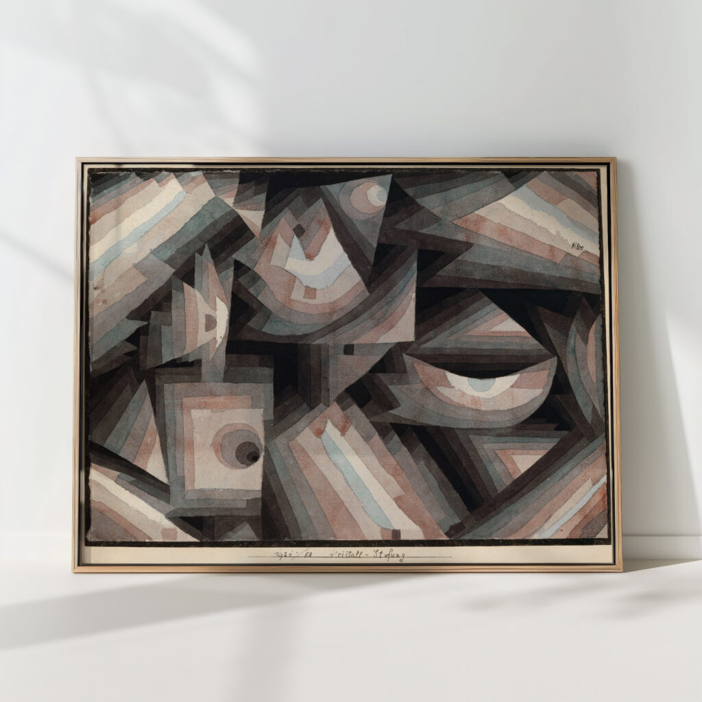 crystal gradation 1922 paul klee high quality print
