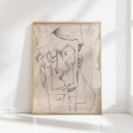 cubist composition the head 1912 1913 oto gutfreund high quality print