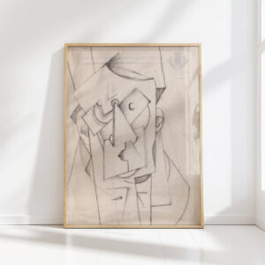 cubist composition the head 1912 1913 oto gutfreund high quality print