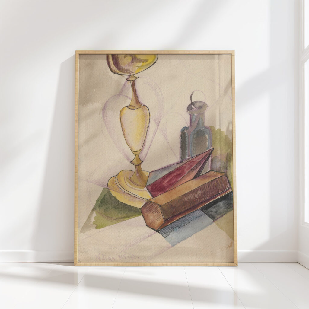 cubist still life 1915 zygmunt waliszewski high quality print