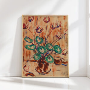 cyclamen 1918 christian rohlfs high quality print