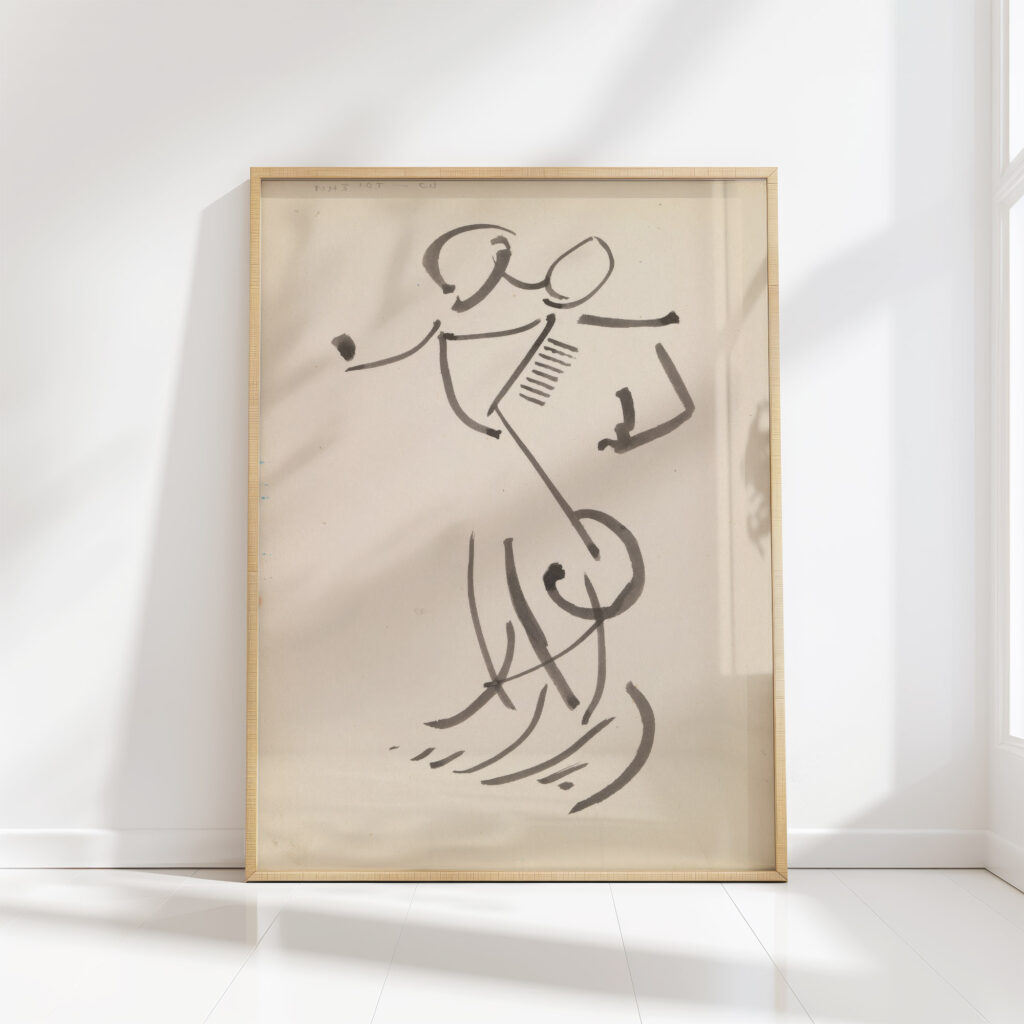 dancing figure 1910 1915 5 henri gaudier brzeska high quality print