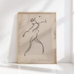dancing figure in profile 1910 1915 henri gaudier brzeska high quality print