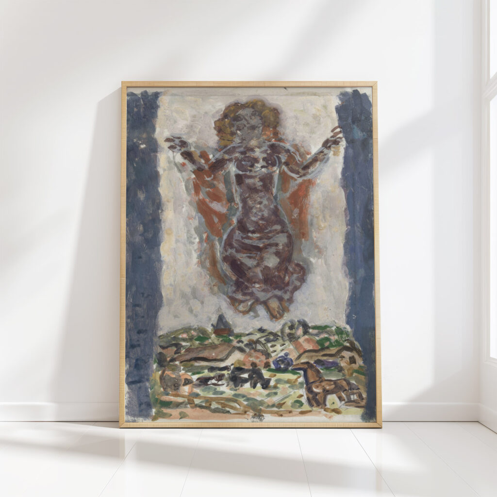 dancing women figure above a landscape 1891 leo gestel high quality print