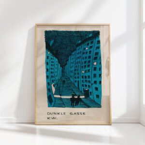 dark alley around 1922 karl wiener high quality print