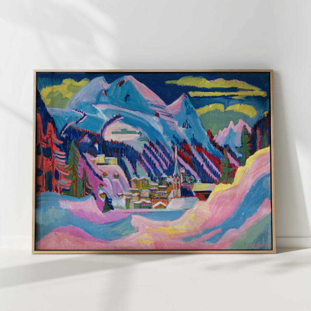 davos in winter davos in snow 1923 ernst ludwig kirchner high quality print