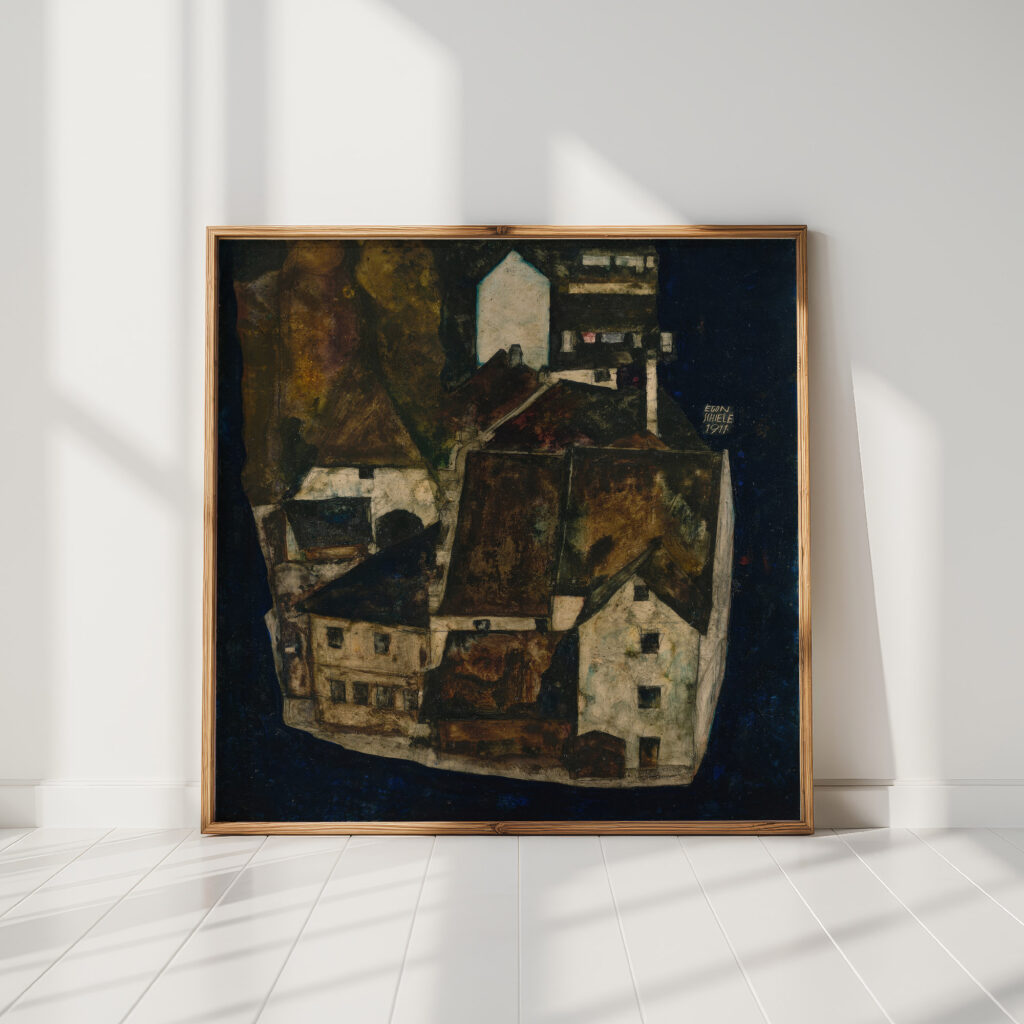 dead city iii city on the blue river iii 1911 egon schiele high quality print