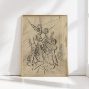 death study for the painting bartholomews night 1936 cyprian majernik high quality print