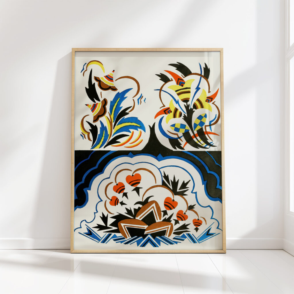 decorative art forms for the flat surface pl 10 1920 christian stoll high quality print
