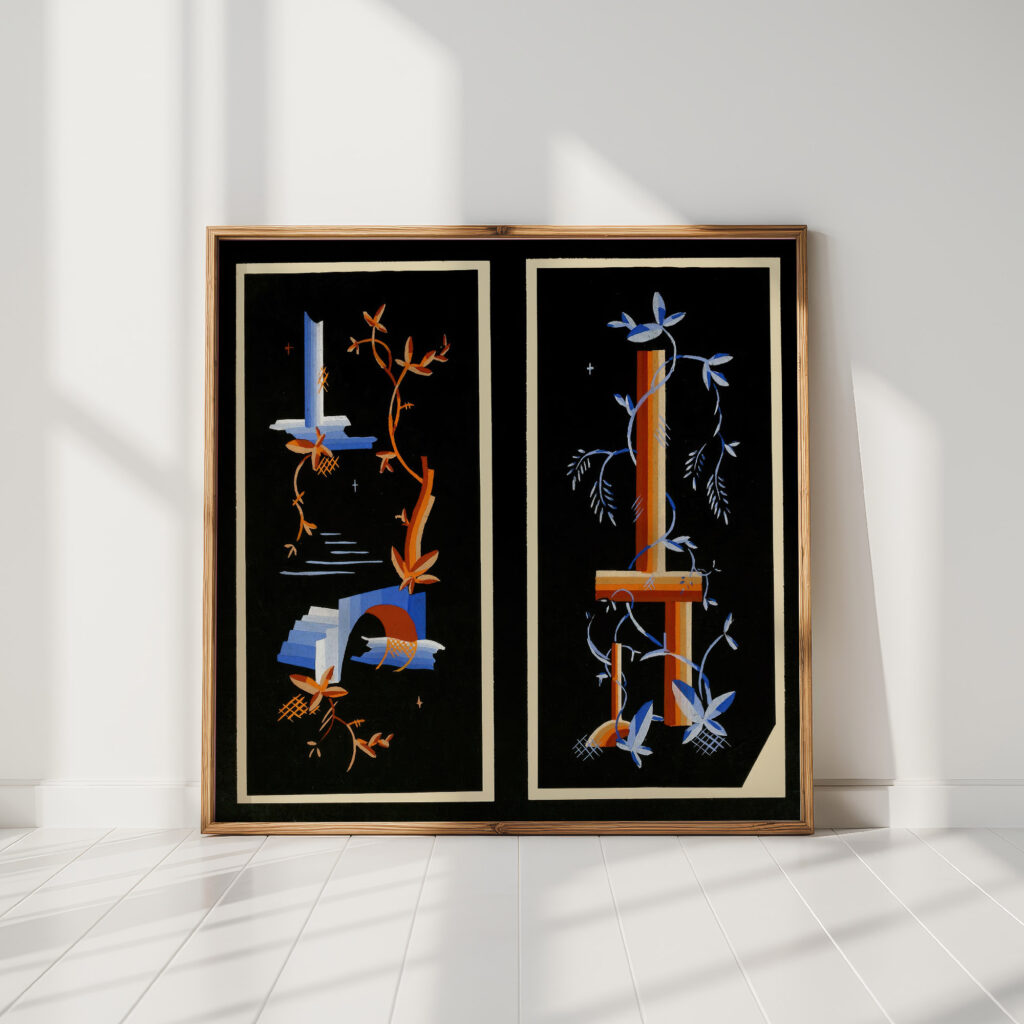 decorative art forms for the flat surface pl 26 1920 christian stoll high quality print