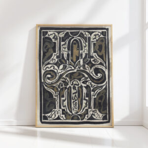 decorative design 10 1874 carel adolph lion cachet high quality print