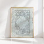 decorative design 4 1874 carel adolph lion cachet high quality print