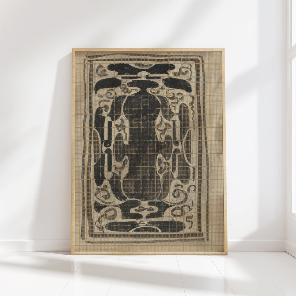 decorative design 6 1874 carel adolph lion cachet high quality print