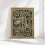 decorative design 7 1874 carel adolph lion cachet high quality print