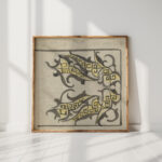 decorative design 8 1874 carel adolph lion cachet high quality print