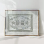 decorative design in gray and white 1874 carel adolph lion cachet high quality print