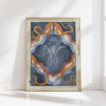 decorative design with crowned w and national colors 1874 1945 carel adolph lion cachet high quality print