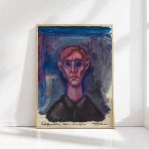 depression self portrait 1932 karl wiener high quality print