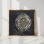 design for a brooch 1874 carel adolph lion cachet high quality print