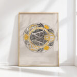 design for a commemorative plate celebrating the inauguration of queen wilhelmina 1898 carel adolph lion cachet high quality print