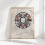 design for a commemorative plate with w and a coat of arms 1874 carel adolph lion cachet high quality print