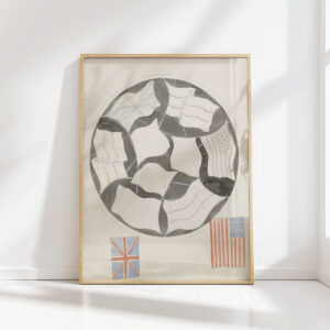 design for a plate with flags 1874 carel adolph lion cachet high quality print