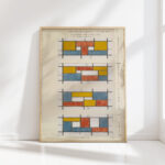 design for a stained glass window theo van doesburg high quality print