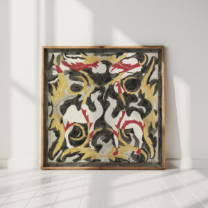 design for a tile tableau with two camels 1874 carel adolph lion cachet high quality print